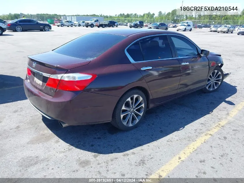 2013 Honda Accord Sport VIN: 18GCR2F5XDA210544 Lot: 39192651