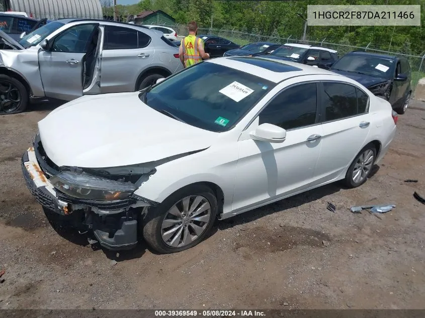 2013 Honda Accord Ex-L VIN: 1HGCR2F87DA211466 Lot: 39369549