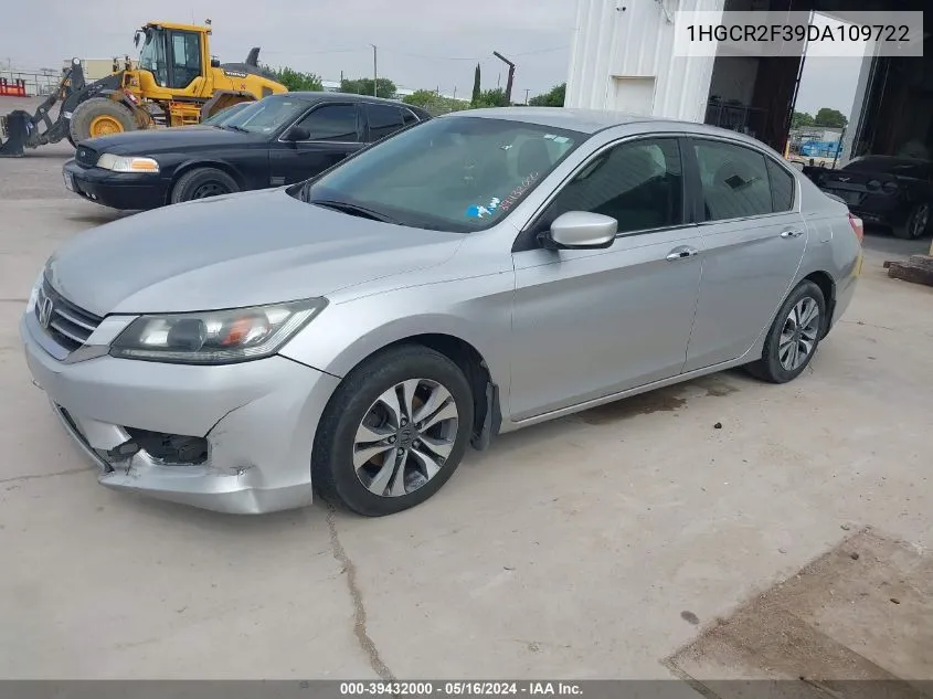 1HGCR2F39DA109722 2013 Honda Accord Lx