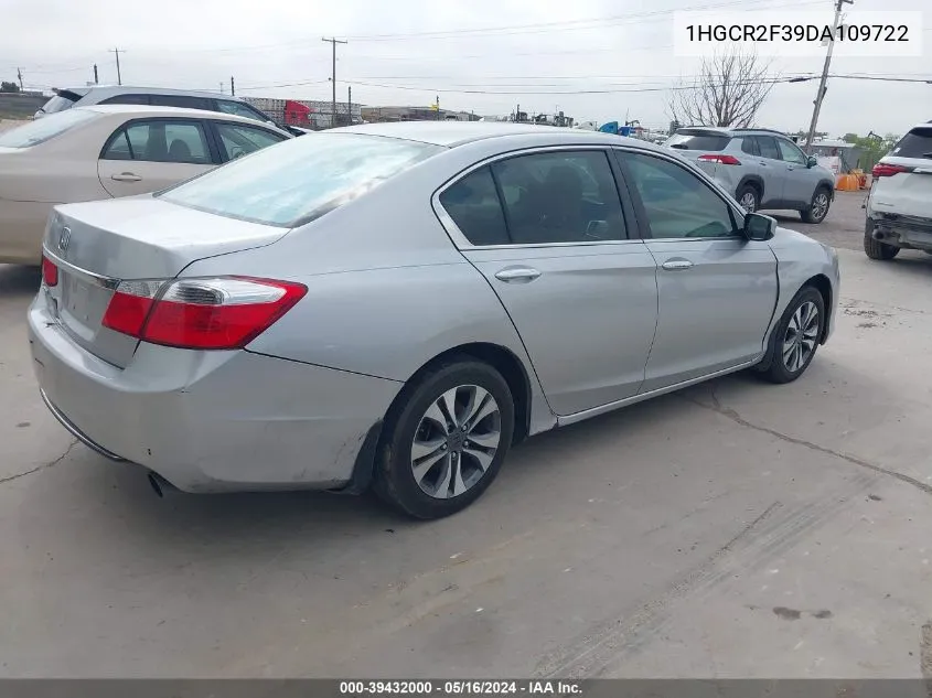 1HGCR2F39DA109722 2013 Honda Accord Lx