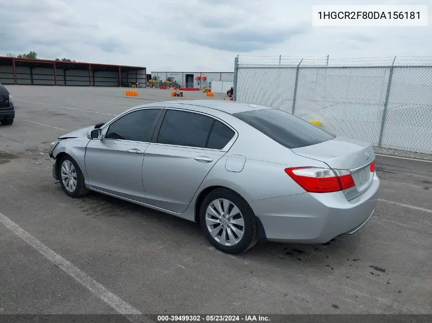 2013 Honda Accord Ex-L VIN: 1HGCR2F80DA156181 Lot: 39499302