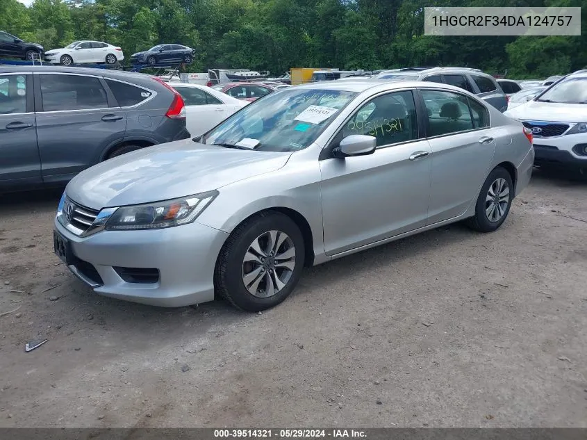 1HGCR2F34DA124757 2013 Honda Accord Lx