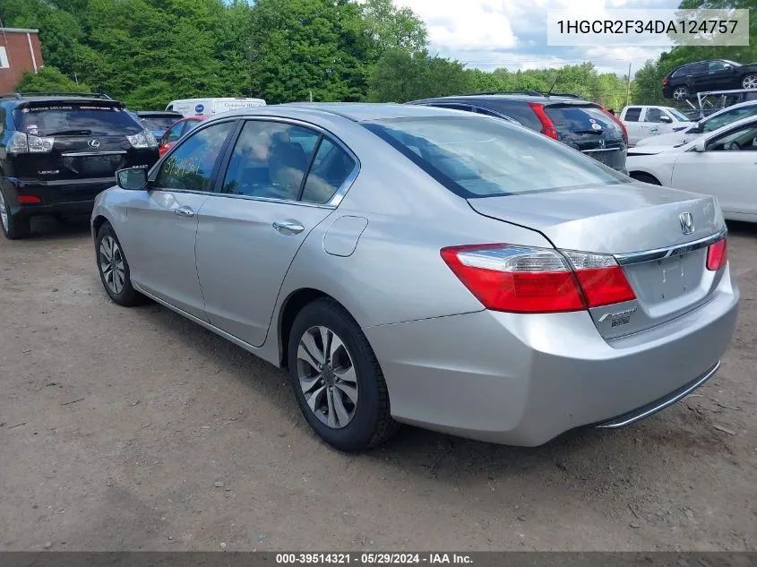 1HGCR2F34DA124757 2013 Honda Accord Lx