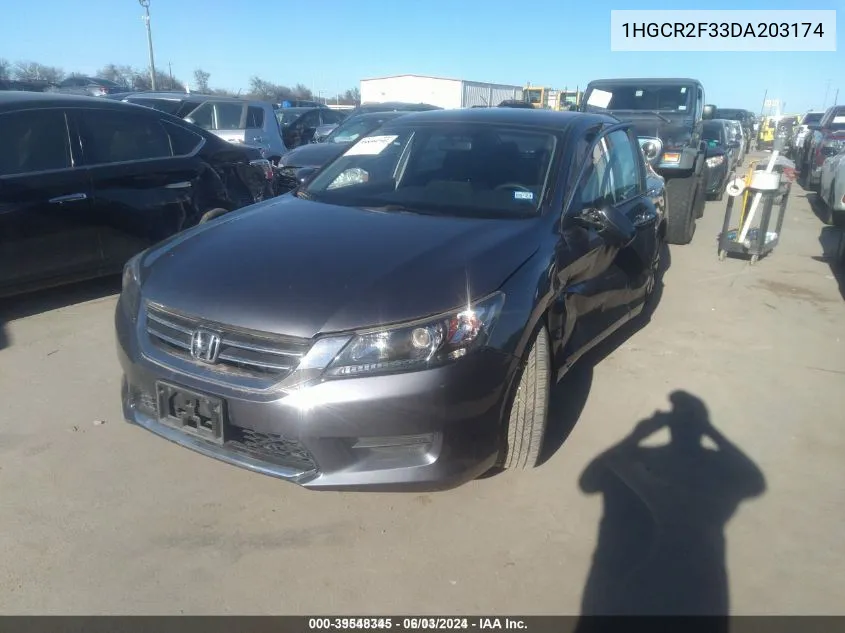 1HGCR2F33DA203174 2013 Honda Accord Lx