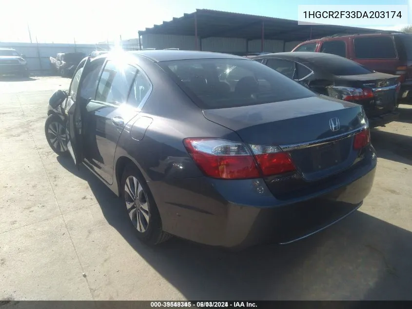 1HGCR2F33DA203174 2013 Honda Accord Lx