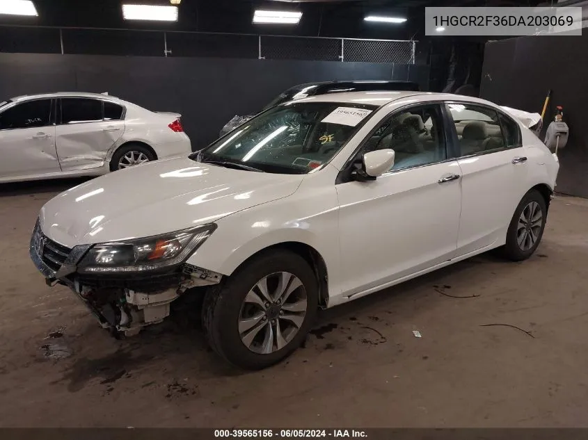 2013 Honda Accord Lx VIN: 1HGCR2F36DA203069 Lot: 40580787