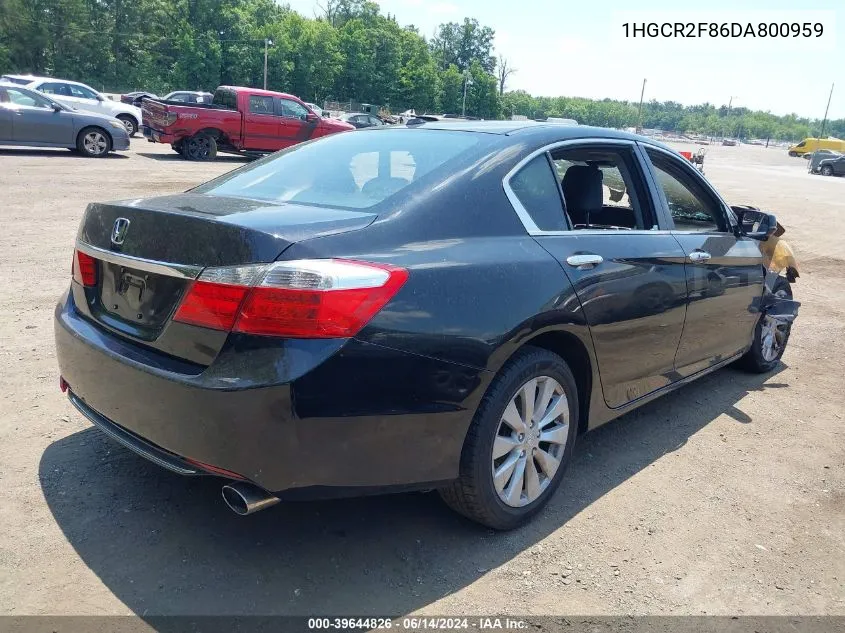 2013 Honda Accord Ex-L VIN: 1HGCR2F86DA800959 Lot: 39644826