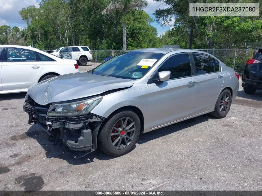 2013 Honda Accord Lx VIN: 1HGCR2F3XDA237080 Lot: 39685489