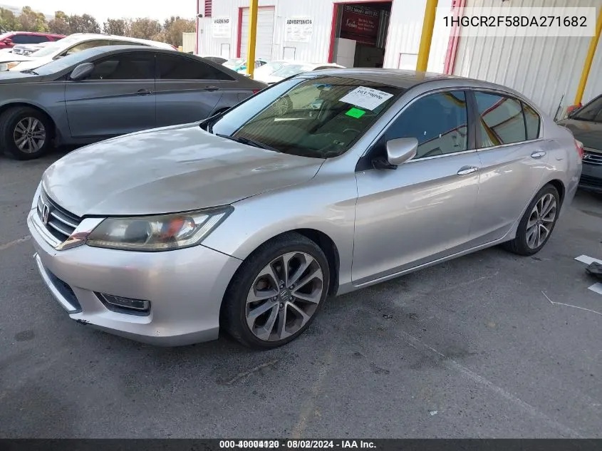 2013 Honda Accord Sport VIN: 1HGCR2F58DA271682 Lot: 40004120