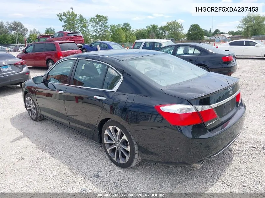 2013 Honda Accord Sport VIN: 1HGCR2F5XDA237453 Lot: 40069338