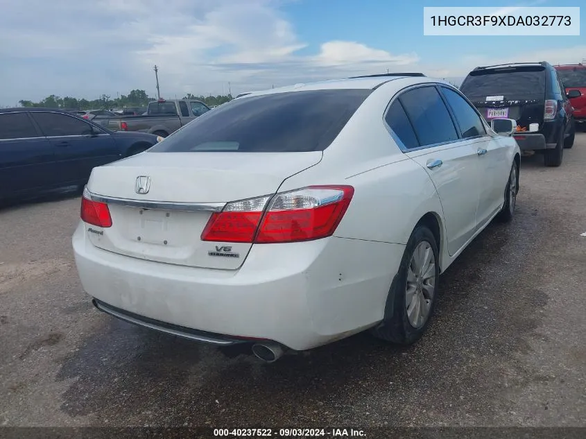 2013 Honda Accord Touring VIN: 1HGCR3F9XDA032773 Lot: 40237522