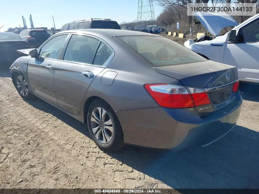 2013 Honda Accord Lx VIN: 1HGCR2F30DA144133 Lot: 40424048