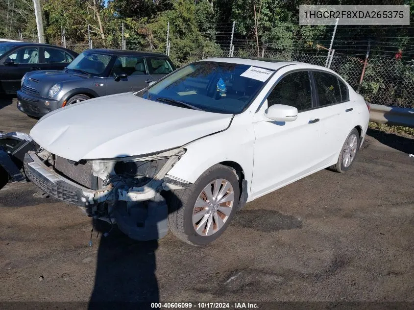 1HGCR2F8XDA265375 2013 Honda Accord Exl