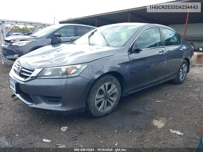 1HGCR2E33DA234443 2013 Honda Accord Lx