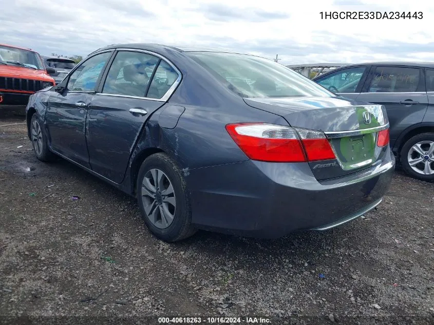 1HGCR2E33DA234443 2013 Honda Accord Lx