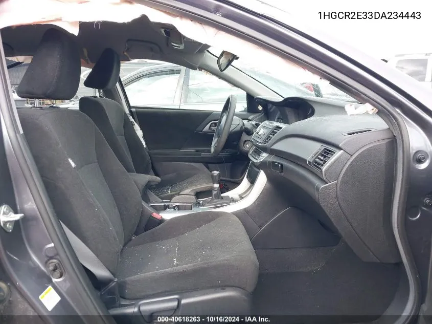 1HGCR2E33DA234443 2013 Honda Accord Lx