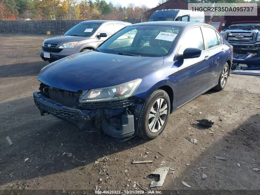 2013 Honda Accord Lx VIN: 1HGCR2F35DA095737 Lot: 40620322