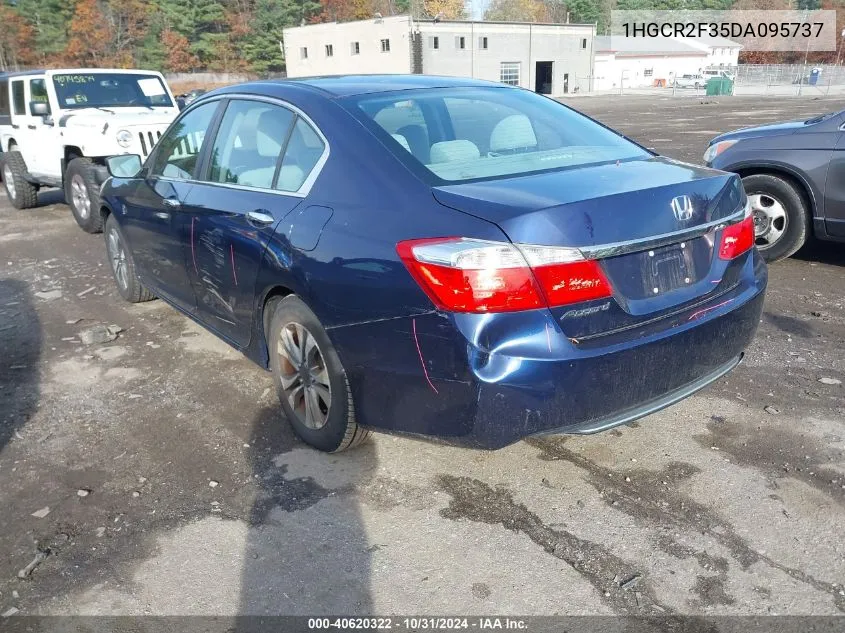 2013 Honda Accord Lx VIN: 1HGCR2F35DA095737 Lot: 40620322