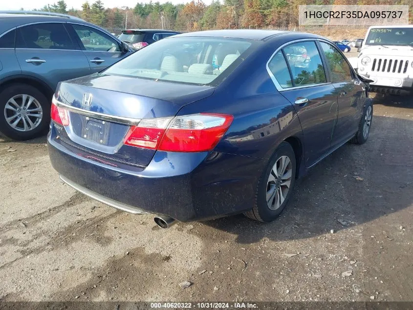 2013 Honda Accord Lx VIN: 1HGCR2F35DA095737 Lot: 40620322