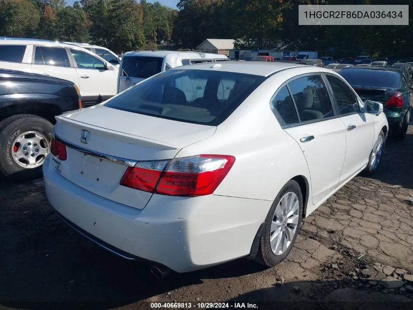 2013 Honda Accord Ex-L VIN: 1HGCR2F86DA036434 Lot: 40669813