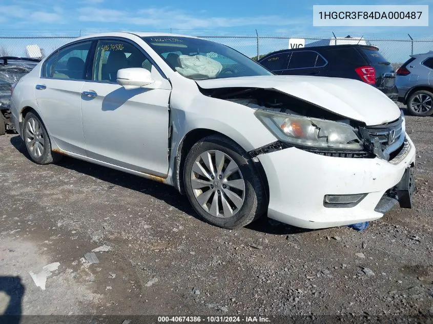 2013 Honda Accord Ex-L V-6 VIN: 1HGCR3F84DA000487 Lot: 40674386