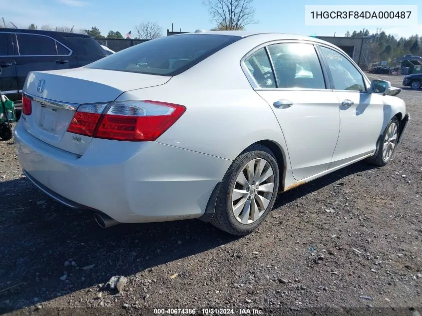 1HGCR3F84DA000487 2013 Honda Accord Ex-L V-6