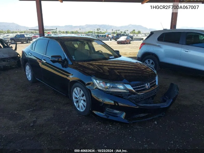 1HGCR2F70DA067007 2013 Honda Accord Ex