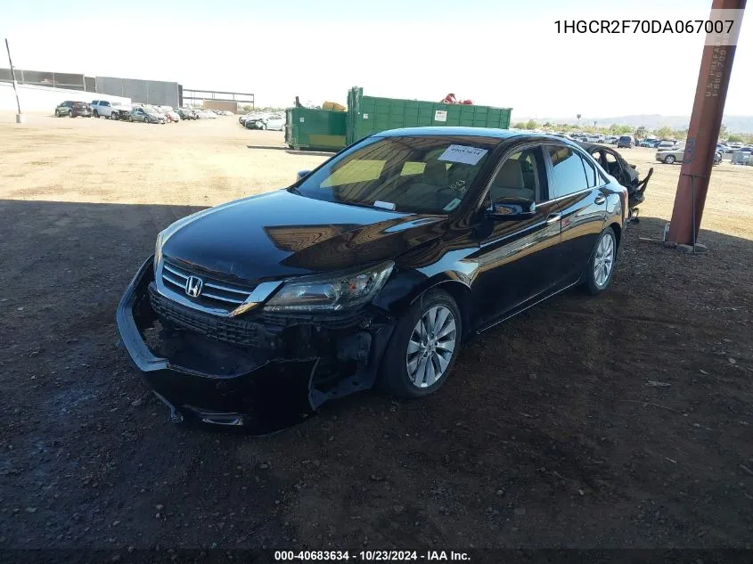 2013 Honda Accord Ex VIN: 1HGCR2F70DA067007 Lot: 40683634