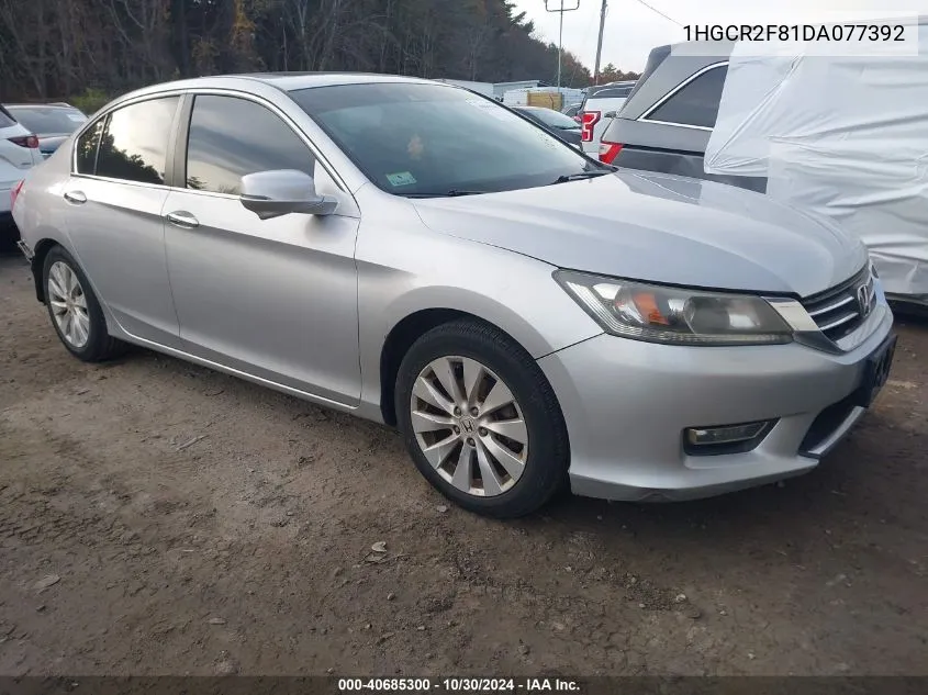 1HGCR2F81DA077392 2013 Honda Accord Ex-L