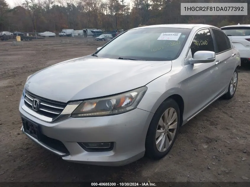 1HGCR2F81DA077392 2013 Honda Accord Ex-L