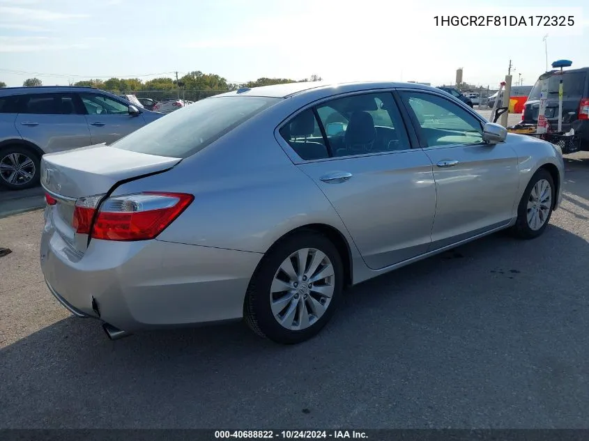 2013 Honda Accord Ex-L VIN: 1HGCR2F81DA172325 Lot: 40688822