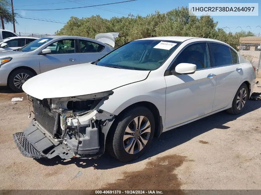 1HGCR2F38DA264097 2013 Honda Accord Lx