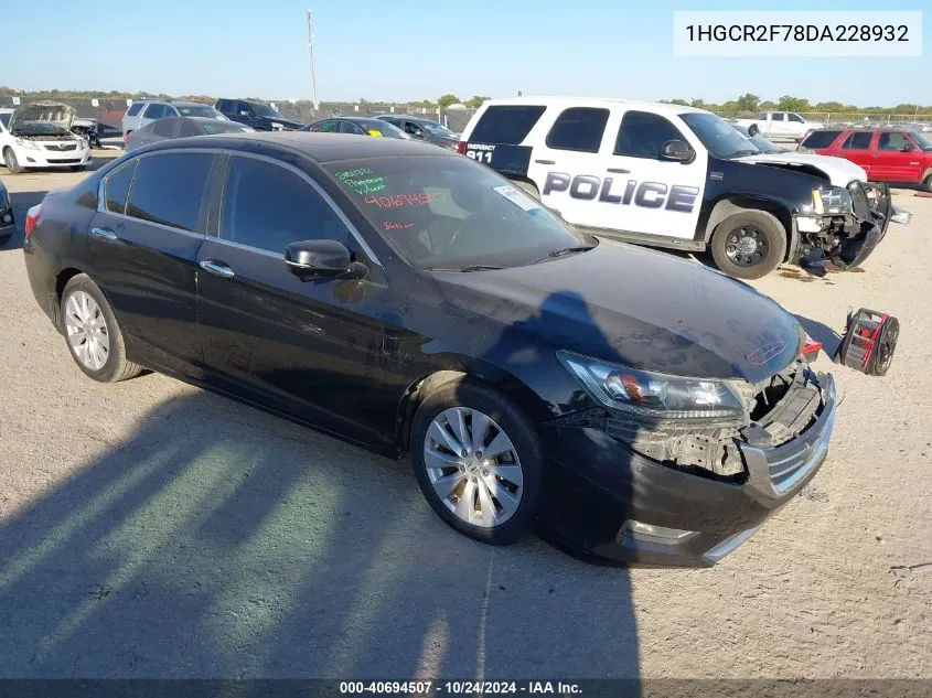 2013 Honda Accord Ex VIN: 1HGCR2F78DA228932 Lot: 40694507