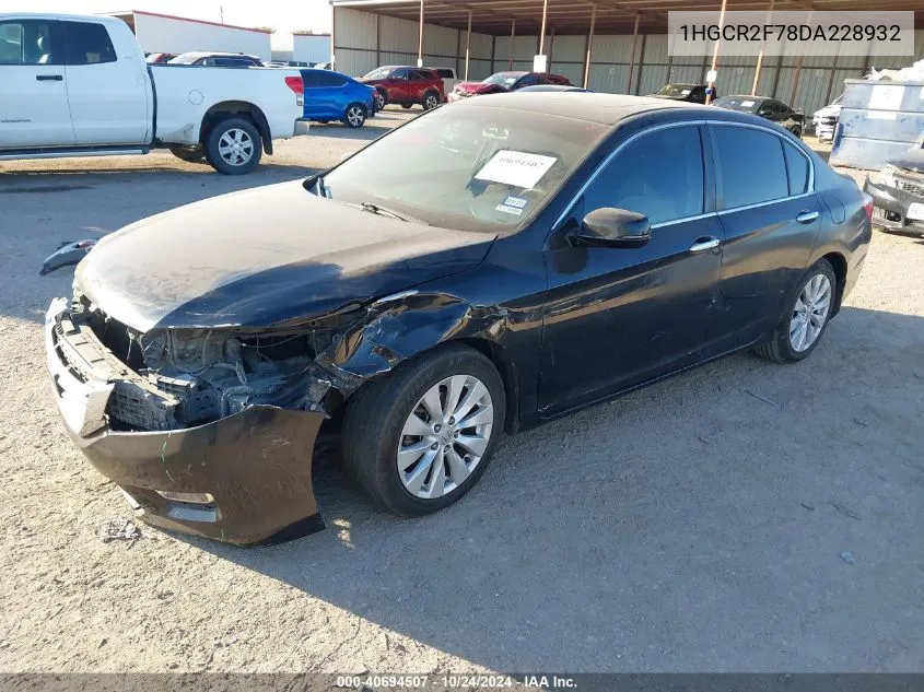 2013 Honda Accord Ex VIN: 1HGCR2F78DA228932 Lot: 40694507