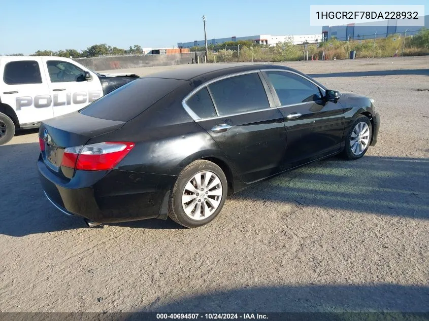 1HGCR2F78DA228932 2013 Honda Accord Ex