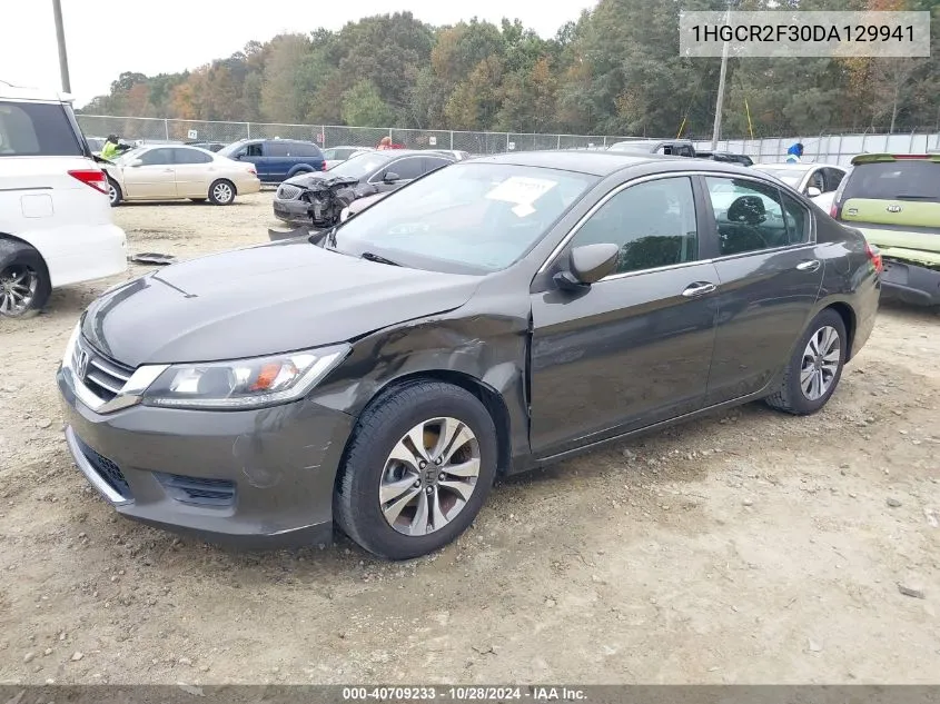 2013 Honda Accord Lx VIN: 1HGCR2F30DA129941 Lot: 40709233