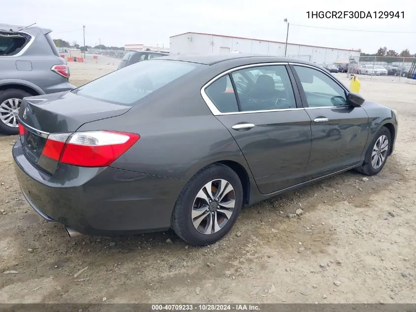 1HGCR2F30DA129941 2013 Honda Accord Lx