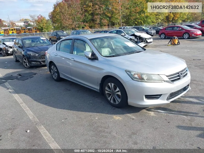 2013 Honda Accord Lx VIN: 1HGCR2F38DA142632 Lot: 40713502