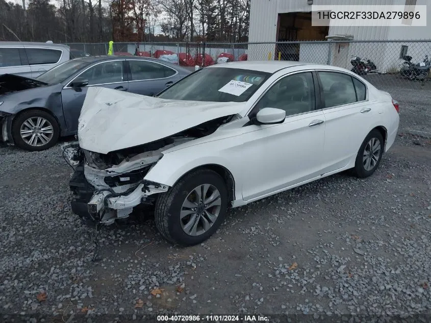 2013 Honda Accord Lx VIN: 1HGCR2F33DA279896 Lot: 40720986