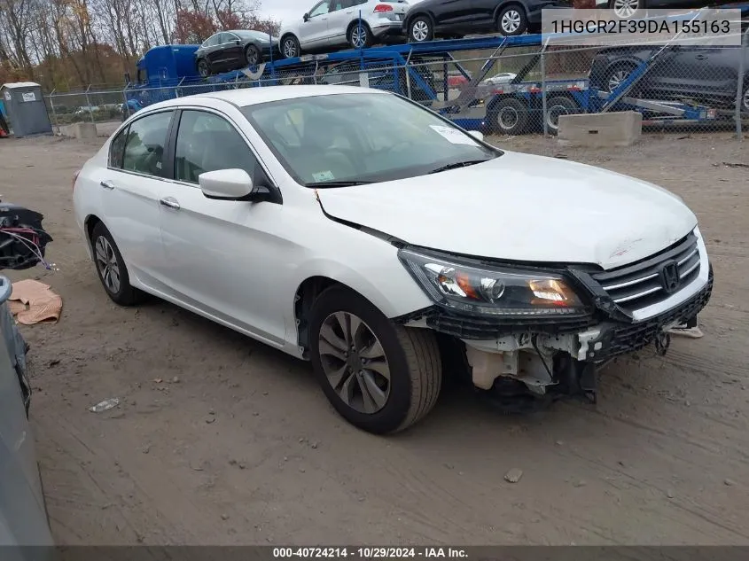 2013 Honda Accord Lx VIN: 1HGCR2F39DA155163 Lot: 40724214