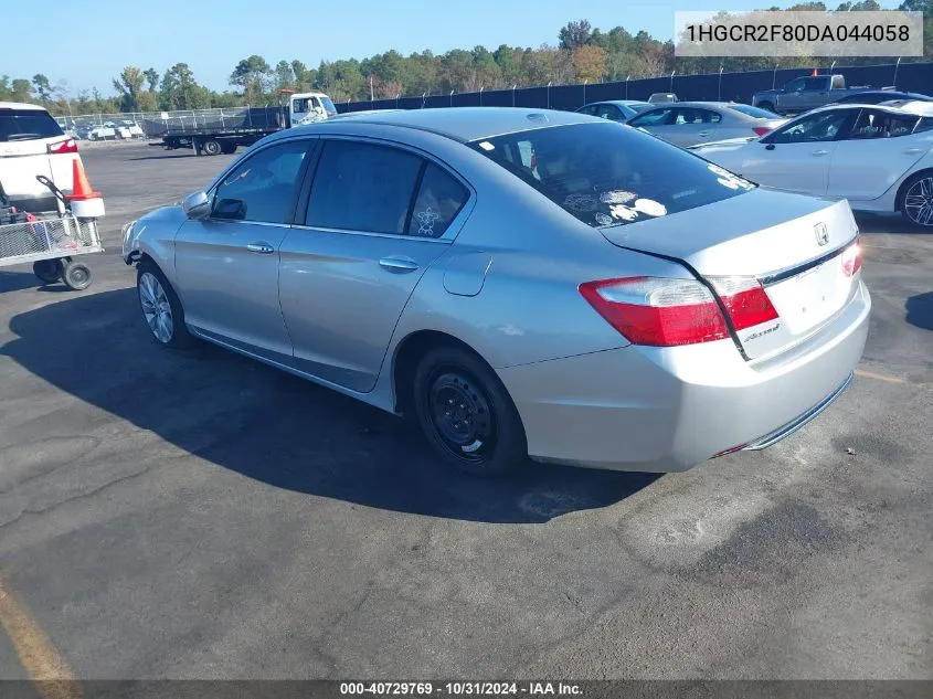 1HGCR2F80DA044058 2013 Honda Accord Ex-L