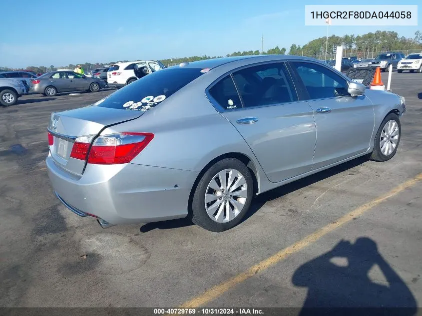 2013 Honda Accord Ex-L VIN: 1HGCR2F80DA044058 Lot: 40729769