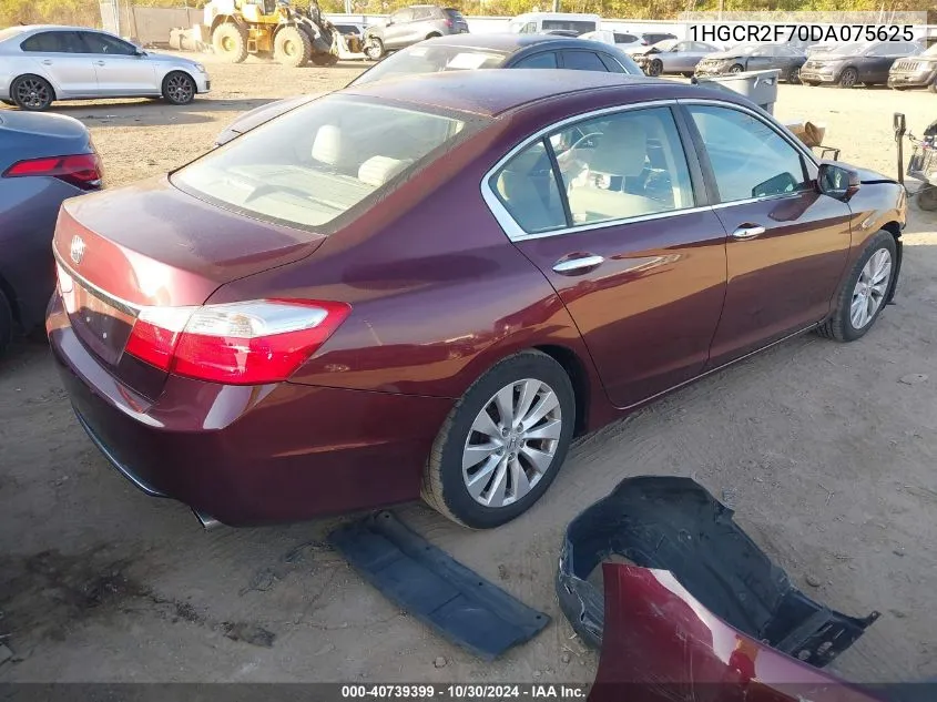 2013 Honda Accord Ex VIN: 1HGCR2F70DA075625 Lot: 40739399