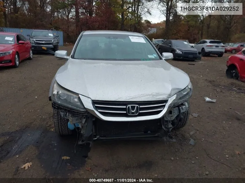 2013 Honda Accord Ex-L V-6 VIN: 1HGCR3F81DA029252 Lot: 40749687