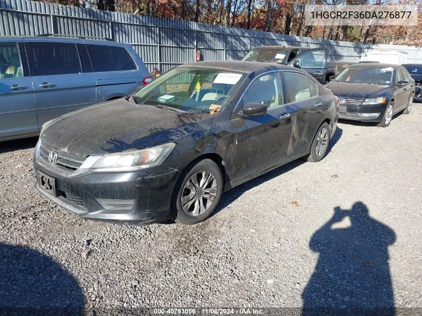 2013 Honda Accord Lx VIN: 1HGCR2F36DA276877 Lot: 40753056