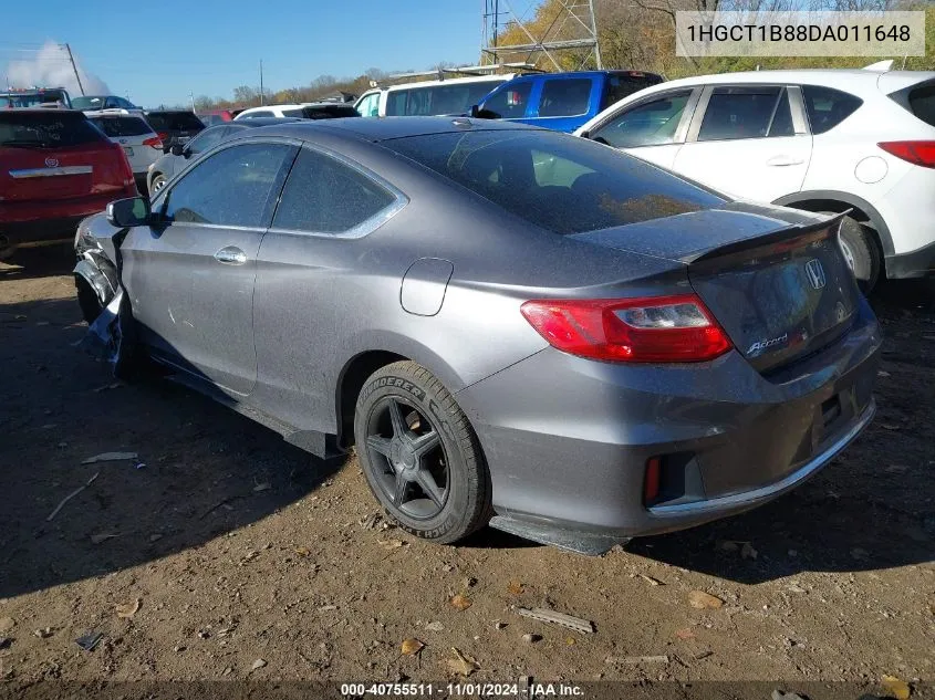 2013 Honda Accord Ex-L VIN: 1HGCT1B88DA011648 Lot: 40755511