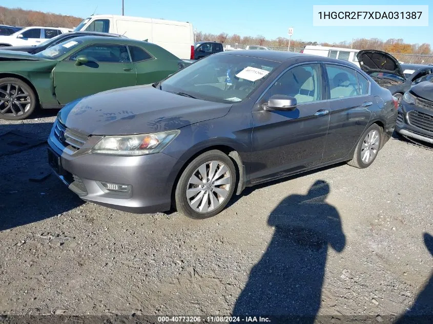 2013 Honda Accord Ex VIN: 1HGCR2F7XDA031387 Lot: 40773206