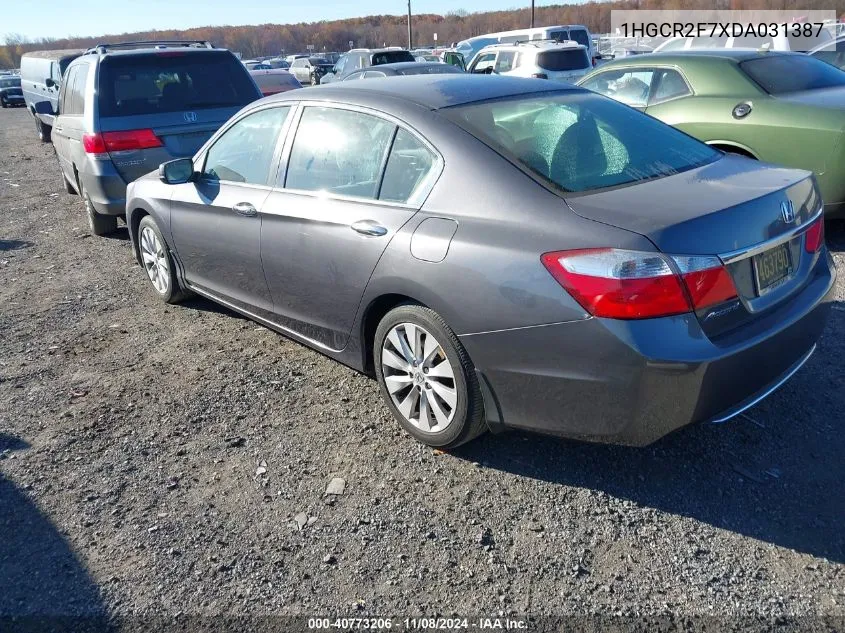 2013 Honda Accord Ex VIN: 1HGCR2F7XDA031387 Lot: 40773206