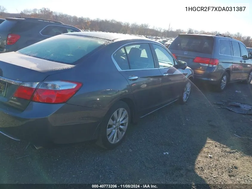 2013 Honda Accord Ex VIN: 1HGCR2F7XDA031387 Lot: 40773206