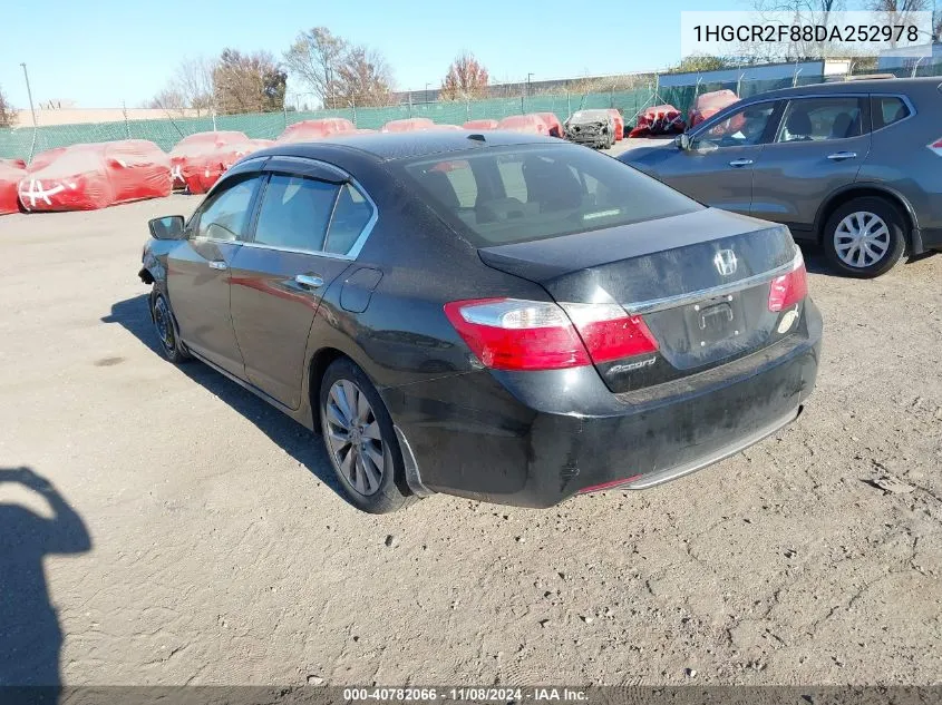 1HGCR2F88DA252978 2013 Honda Accord Ex-L